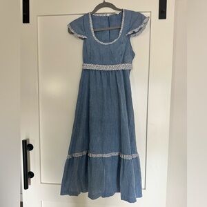 Vintage blue and white dress